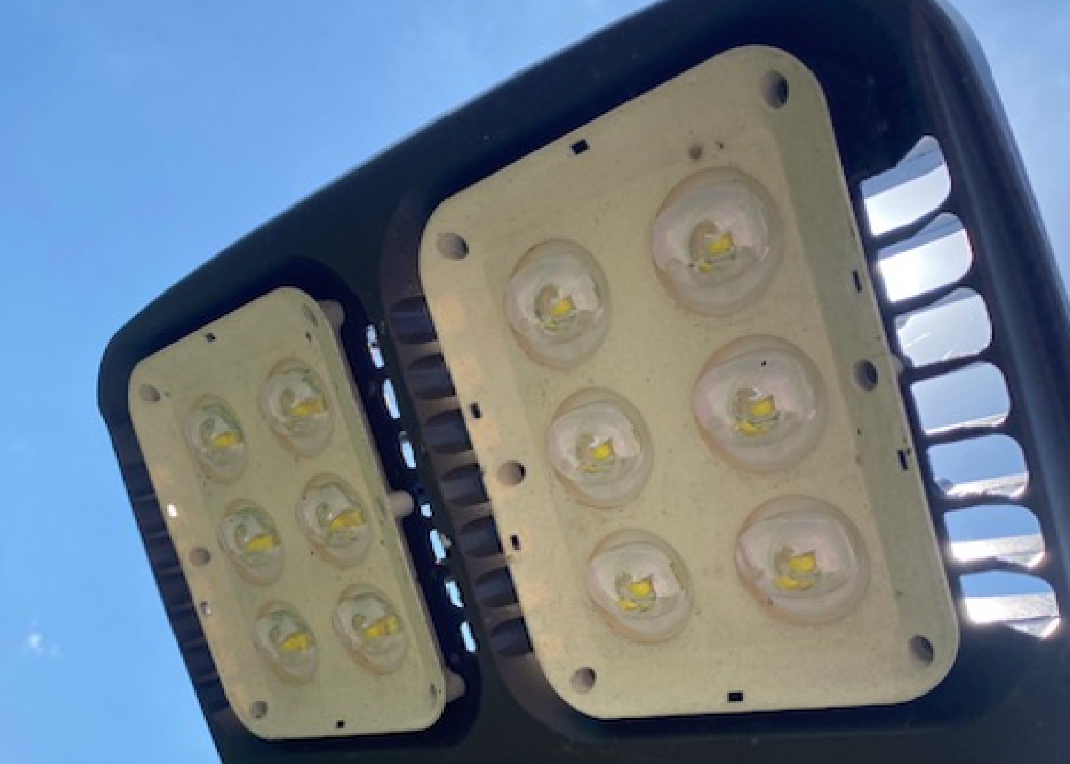 Parking Lot, Pack Lights Brister Signs