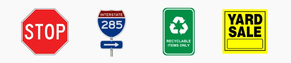 Brister signs examples of color